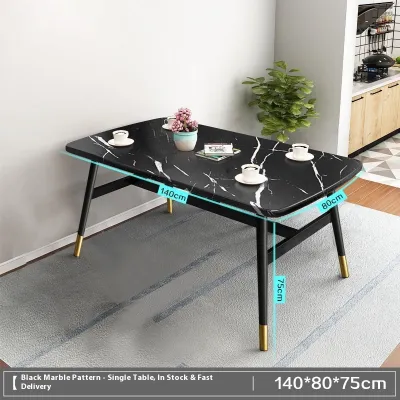 Meja Makan Meja Makan Aesthetic Dengan Sticker Marmer Meja Makan Minimalis Meja Makan Murah