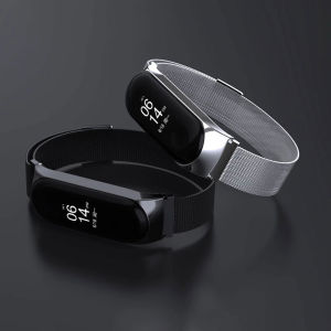 Metal Strap For Mi Band 7 8 Metal Wrist Band Bracelet Strap for mi xiao Mi Band 4 3 Closure Strap Stainless Steel Wrist Band Screwless Belt Smartwatches Accessories for mi band 5 6