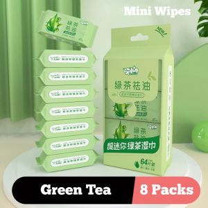 【SG Stock】Mini Baby Wipes | Wet Wipes | Bacteriologic Rate 99.9% | Hygiene | Adult & Kids迷你小包便携湿巾