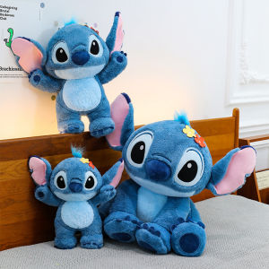 Big Size  Disney Lilo & Stitch Plushie Couple Models Stitch Doll 33/45/55cm Cartoon Stuffed Angel  Plush Toy Doll Children Stuffed Toy Birthday Gif for Children