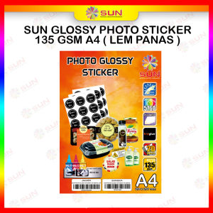 Kertas Stiker A4 Glossy 145 Gsm SUN Photo Glossy Sticker