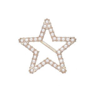 Charm Round Heart Brooches Metal Corner Knotted Buttons Ring Scarf Button Fashion Shirt T-shirt Hem Knotted Pearl Waist Buckle Clothing Accessories