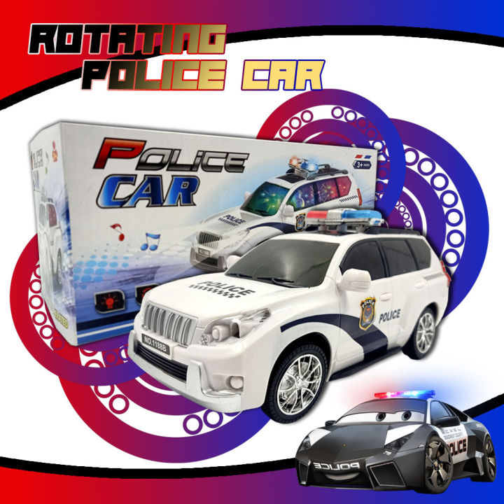 1:18 POLICE CAR Rotating 360 Degree with Lights & Sounds Toy for Boys Toy Cars for Boys Kids Toy Car Multi Functional Rc Car For Kids High-Quality Abs Plastic Car - Lazada |