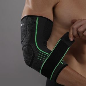 CLARO Nylon Elbow Support Breathable Black Green Orange Elbow Pads Durable Elastic Arm Support Sports Gym