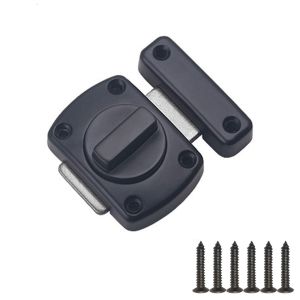 GOODOO สากล โลหะผสมสังกะสี สวิตช์โรตารี่ สลักประตู สลักประตู กลอนประตู ล็อคประตูบานเลื่อน