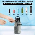 Rupertyle Bike Handlebar Water Bottle Holder, Fits Cups Diameter Less Than 3.6in/9cm, No-Screw Installation, Mesh Pockets, Insulated, with Adjustable Fasteners, Shoulder Strap and Phone Storage Bag. 