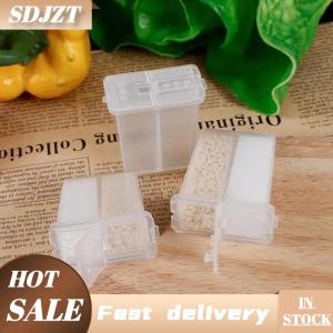 SDJZT 2 trong 1 đa mục đích cắm trại gia vị Shaker với nắp 2-ngăn muối hạt tiêu gia vị Jar cho Ngoài Trời Bbq nấu ăn lưu trữ hộp