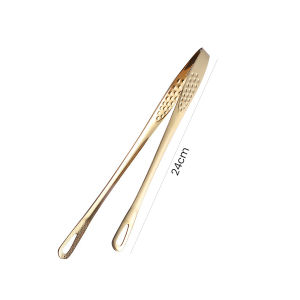 Nipiin Food Tongs Stainless Steel Grill Tongs Heat‑resistant Food Clip BBQ Tongs Kitchen Cooking Tools