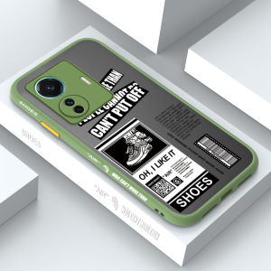 Case Casing Vivo T1 5G Vivo T1 Pro 5G Casing VivoT1 5G vivot1 pro 5G vivot1pro Case Creative Fashion Brand Shoes Side Edge Frosted Transparent Hard Casing Shockproof Full Cover Camera Protect Case