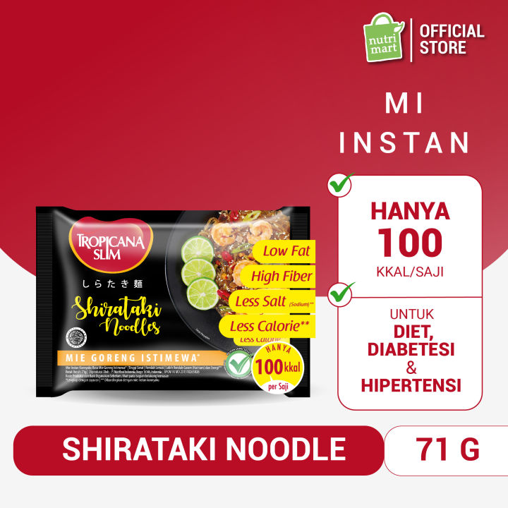 Tropicana Slim Shirataki Noodle 71 g Mi Shirataki / Umbi Porang