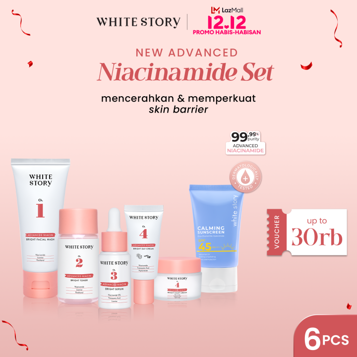 White Story New Advanced Niacinamide Brightening Set - Paket Wajah ...