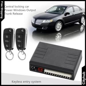 Universal Car Alarm System 12V Keyless Entry Remote Central Lock Kit 433.92MHz DIY Car Security System with Remote Control