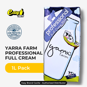 Yarra Farm Professional Full Cream Milk 1L - Barista Grade Milk for Coffee Milk Tea & Beverages [Fast Ship]