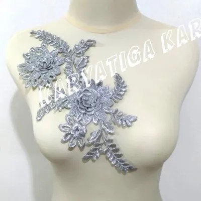 [ KARYATIGA ] Renda Bordir Aplikasi / Tabur Bunga Batch 1