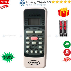 Điều khiển điều hòa Reetech Mã 04 Remote máy lạnh Reetech - Tặng kèm pin - Hoàng Thịnh SG