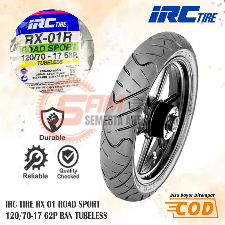 IRC Road Winner Tire Rear : PROTECH RX-01 120⁄70-17 ROAD WINNER