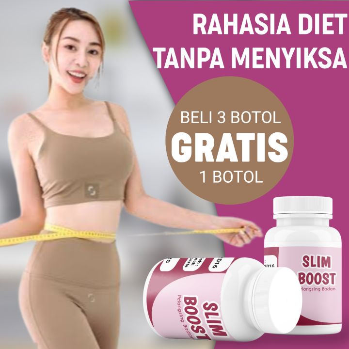 SLIM BOOST Obat Pembakar Dan Penahan Lemak BELI 3 GRATIS 1, Kapsul Diet ...