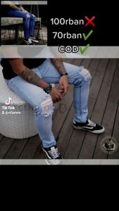 Celana Jeans Pria Sobek Lutut - Ripped Jeans Pria