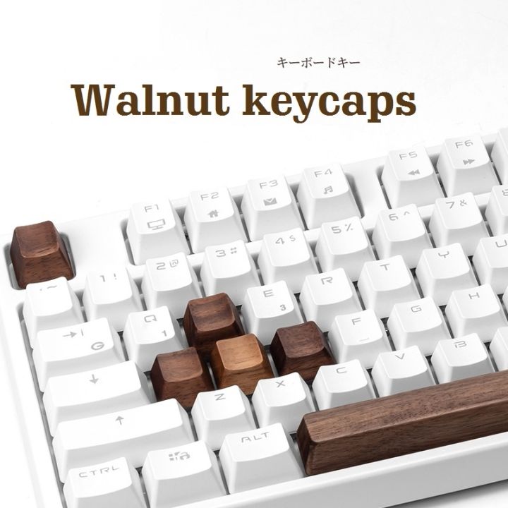 Oem R1 R2 R3 R4 Key Cap (Miss qi's keycap) Walunt Wood Keycap OEM Profile For Mx Mechanical ...