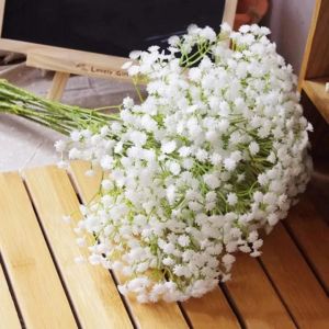 【Feelife】1/6/10/20pcs Artificial Baby Breath Flowers 66 Heads 41cm DIY Gypsophila Flower Bouquet Wedding Arrangement Home Decoration