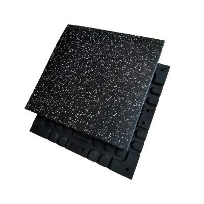 20mm Locks Gym Mat High-Density EPDM Rubber Tile Mat With Connector Thickness Crossfit Gym Flooring