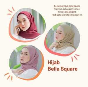 BELLA SQUARE Segi Empat Bahan Pollycotton Premium Part 2 BYMustaqimHijabershop