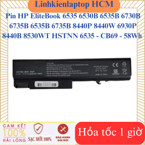 Pin HP EliteBook 6535 6530B 6535B 6730B 6735B 6535B 6735B 8440P 8440W 6930P 8440B 8530WT HSTNN 6535 - CB69 - 58Wh