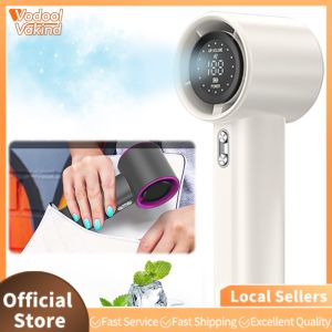 【Vakind】 High Speed Fan LED Display Handheld Turbo Fan USB Rechargeable Portable Turbo Fan Electric Cooling Fan for Outdoor Travel