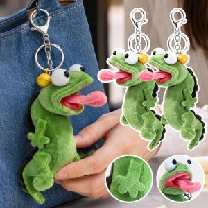 Realistic Small Lizard Funny Dolls / Soft Plush Green Lizard Keychain Pendant / Kids Birthday Gifts Cartoon Toys