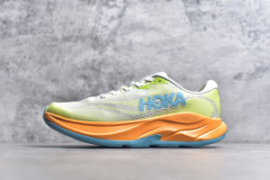HOKA ONE ONE RINCON 4รองเท้าวิ่งลำลองใส่สบายกันลื่นทนต่อการสึกหรอต่ำสำหรับผู้ชายและผู้หญิงสีเหลืองสีขาวสีส้ม