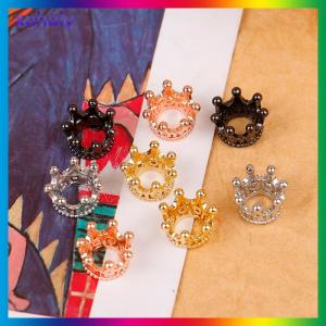xuhaiy 2pcs 1:12 Dollhouse Miniature Mini Metal Crown Model Toys Dolls Accessories