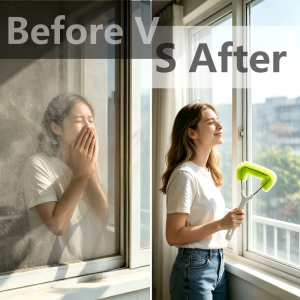 Window Screen Cleaning Brush Portable Heavy-Duty For Washing Windows Wash Home Household For Indoor AC Vents Window Blind Cleaner Tool