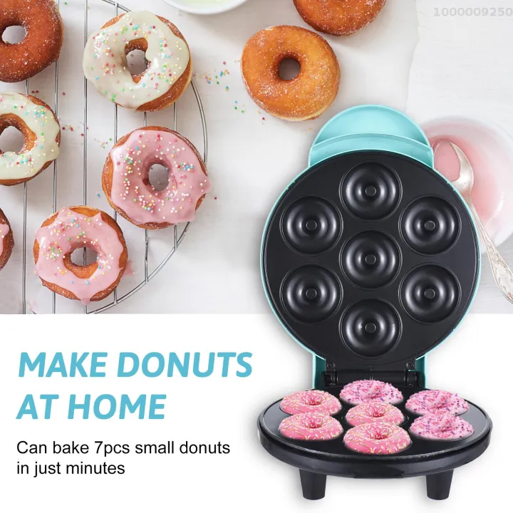 Mini Donut Maker Machine – Electric Non-Stick, Makes 7 Small Donuts, Kid-Friendly Breakfast Maker