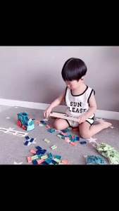 Domino Train Toy Set Automatic Moving Domino Laying Train with 60 PCS Domino Blocks
