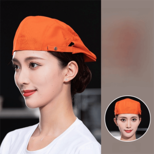 ZENO Oil-resistant Beret Hat Comfortable Breathable Male Chef Hat Creative Canvas Service Cap Restaurant BBQ Restaurant Kitchen
