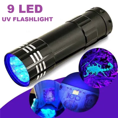 Ultra Violet Flashlight Torch Light Portable UV Light Money Detector LED