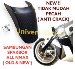 SAMBUNGAN SPAKBOARD NMAX BARU LAMA + BAUT SPAKBOR DEPAN belakang ORIGINAL SAMBUNGAN SPAKBOR DEPAN YAMAHA ALL NMAX OLD DAN NMAX NEW SET FREE BAUT PNP LANGSUNG SAMBUNGAN NMAX FULL KARBON NEW Mudflap Mud Flap Nmax Bahan Plastik BREKET KUMIS PLAT NOMOR