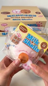 Slow Rising Squishy Cute Cat Paw Milk Shell Toy Super Slow Rebound Soft Moist Stress Reliever