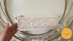 Handmade Woven Storage Cotton Rope Tassel Desktop Toilet Paper Small Item Hotel Cabinet Organization Bathroom Organizer And Storage