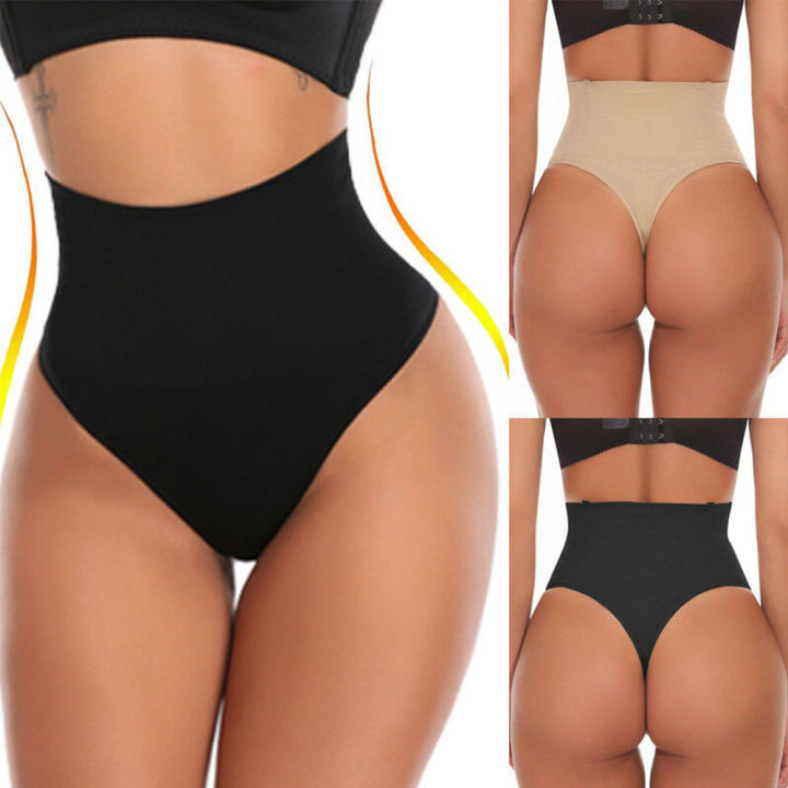 Cheap Sexy Women High Waist Thong Shaper Tummy Control Panties Slimming  Underwear Push Up Shaping Briefs Butt Lifter Body Shaper