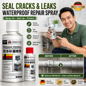 Germany Imported Powerful Waterproof Sealant Spray Leak Repair Adhesive Sealant Roof Wall Pipe Bathroom Balcony Fast Drying Waterproof Coating Home Repair Supplies
