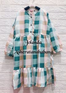 JOLANDA TUNIK ANAK PEREMPUAN MOTIF UMUR 4-14 TAHUN BLOUSE ANAK PEREMPUAN FREE ONGKIRCASH BISA COD TUNIK ROSEE