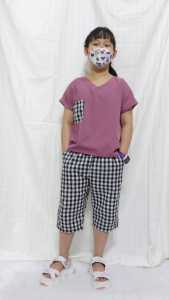 HILFASHION setelan anak perempuan viral motif combi