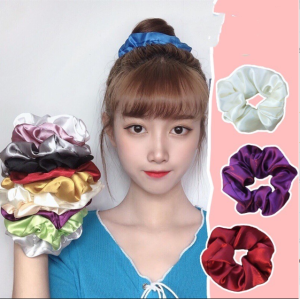 1PC Satin Silk Hair Tie Elastic Scrunchies Ponytail Holder Hair Rope Hair Tie