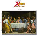 Poster XJumbo REPRODUKSI LUKISAN : THE LAST SUPPER - PERJAMUAN TERAKHIR karya PHILIPPE DE CHAMPAIGNE #XJFJP025 - ukuran 51 x 75 cm. 
