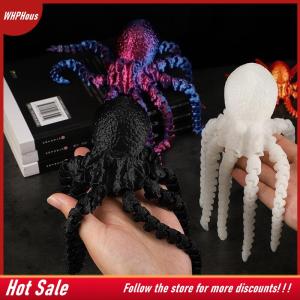 【COD】🔥🔥🔥 3D Printed Articulated Octopus Poseable Tentacles Desk Toy PLA Sculpture For Kid Jointed Body Decorative Toy