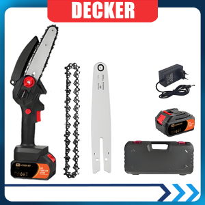 DECKER 6 นิ้ว เลื่อยแบตเตอรี่ เลื่อยโซ่ไฟฟ้า 1200w เลื่อยไฟฟ้าไร้สาย เลื่อยยนต์ตัดไม้ เลื่อยไฟฟ้า ไร้สาย เลื่อยไฟฟ้า เลื่อยโซ่ไร้สาย เลื่อยโซ่ไฟฟ้า