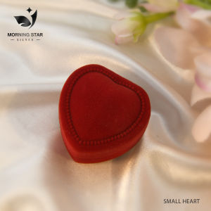 In stock Boxes Valentines Day Unique Display Red Storage Box Velvet Earring Pendant Engagement Ring Rose Gift Jewelry Gold and silver jewelry gift boxes The exquisite design of the gift box is simply the icing on the cake when it is used to wrap gifts