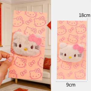Dizoey 4Pcs 3D Plush Cartoon Decoration Red Envelope Hello Kitty Money Bags 2026 New Year Hongbao Chinese Red Packet Spring Festival Party Gift