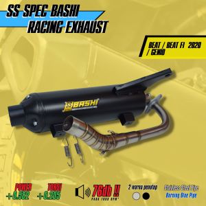 KNALPOT BASHI SS SPEC HONDA BEAT FI / BEAT STANDAR RACING EXHAUST STAINLESS